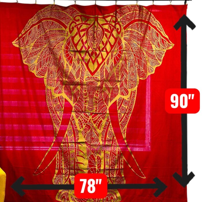 Boho Elephant Golden-Red Tapestry - Big - Image 3