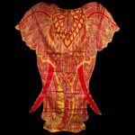 Boho Elephant Golden-Red Tapestry - Big - Image 5
