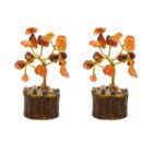 Natural Gemstone Crystal Tree - Carnelian - Pack of 2 - Image 3