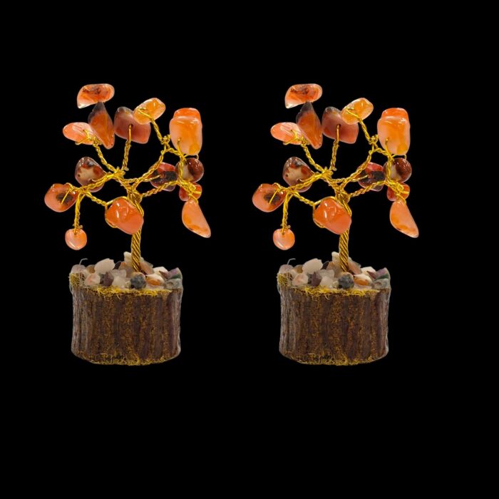 Natural Gemstone Crystal Tree - Carnelian - Pack of 2 - Image 4