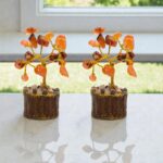 Natural Gemstone Crystal Tree - Carnelian - Pack of 2