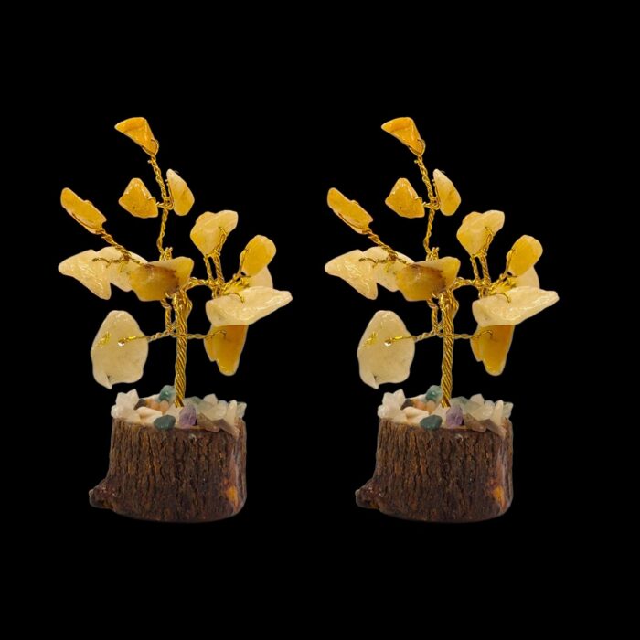Natural Gemstone Crystal Tree - Yellow Quartz - Pack of 2 - Image 3