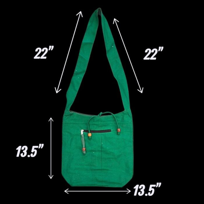 Dimensions of the Cotton cross body sling bag