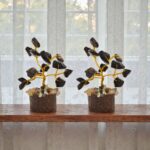 Natural Gemstone Crystal Tree - Black Tourmaline - Pack of 2