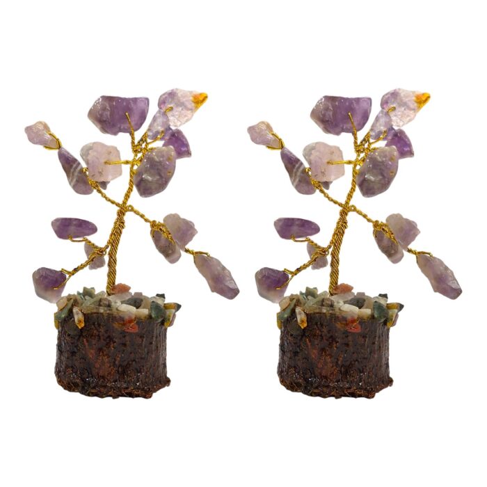 Natural Gemstone Crystal Tree - Amethyst - Pack of 2 - Image 3
