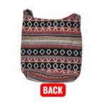 Jacquard Sling Bag with Embroidery - Red - Image 5