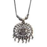 Oxidized Pendant chain necklace - Image 4