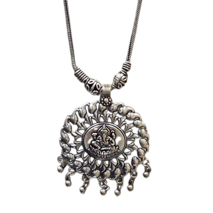 Oxidized Pendant chain necklace - Image 4