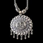 Oxidized Pendant chain necklace