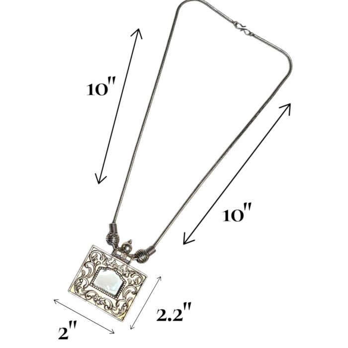 Oxidized Pendant chain necklace - Image 4