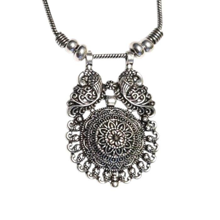 Oxidized Pendant chain necklace - Image 3