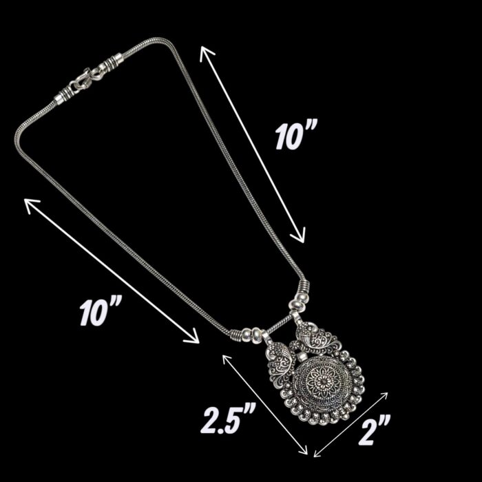 Oxidized Pendant chain necklace - Image 5