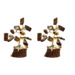 Natural Gemstone Crystal Tree - Tiger eye - Pack of 2 - Image 2