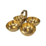 Brass Chowmukh Haldi Kumkum Holder - Small - Image 2