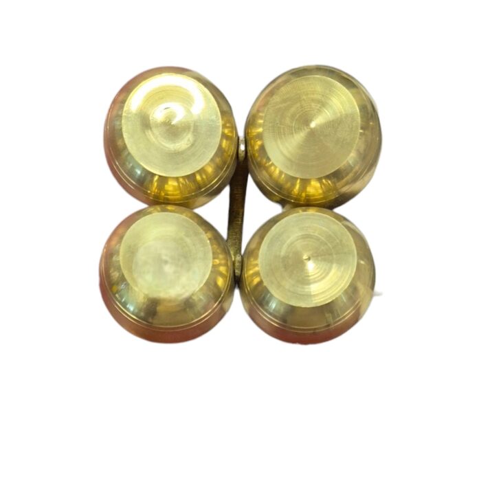 Brass Chowmukh Haldi Kumkum Holder - Small - Image 5