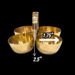 Brass Chowmukh Haldi Kumkum Holder - Big - Image 4