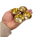 Brass Chowmukh Haldi Kumkum Holder - Big - Image 3