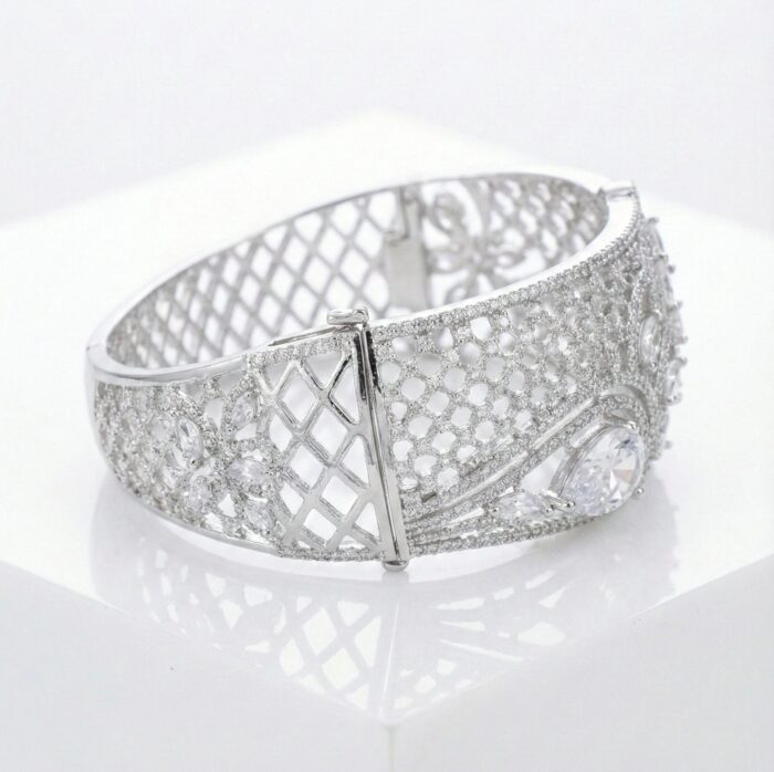 Side profile image of this party wear Bracelet for women