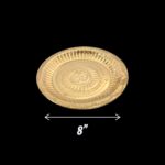 Dimensions of the small brass pooja plate