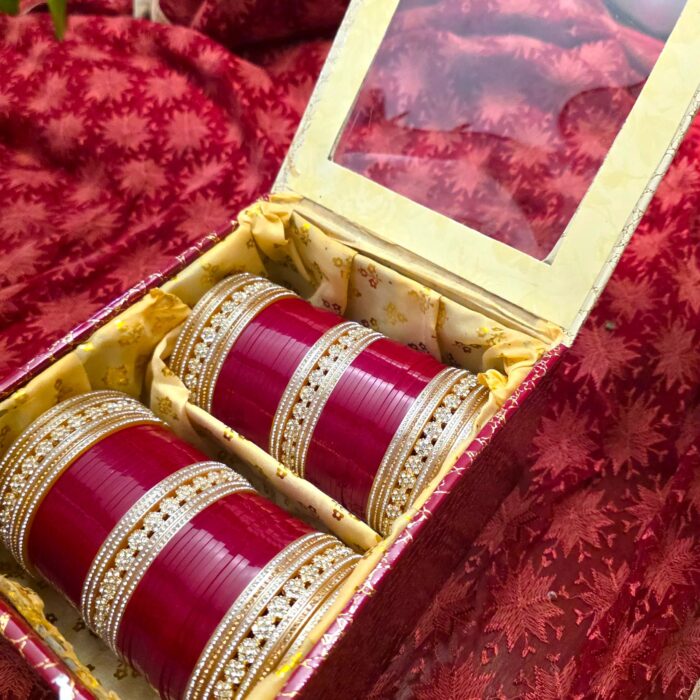 Stylish Box for safe transport for these Bridal Chura set