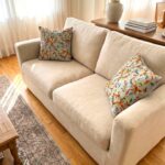 Set of 2 - Embroidered Cushion Cover - Lite Grey