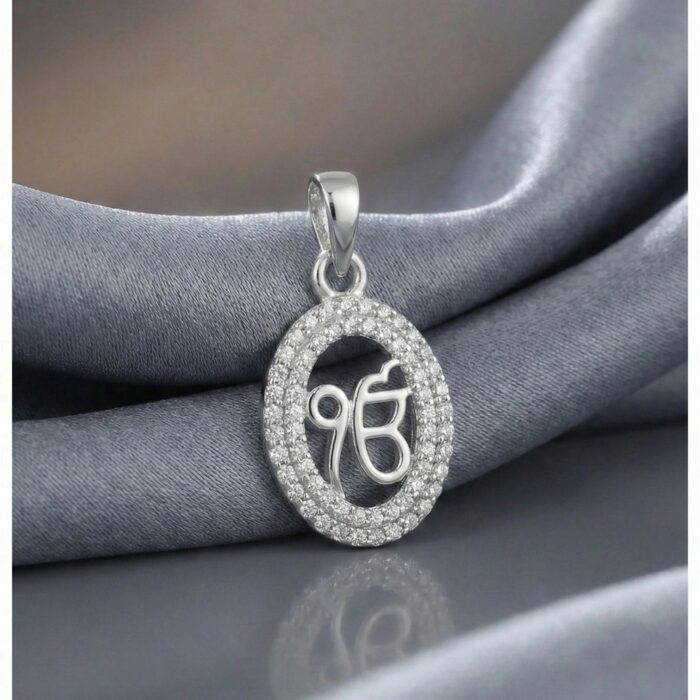 Ek Onkar sterling silver pendant | Sikh religious silver pendant
