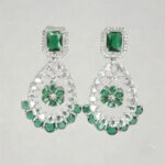 Sparkling clear stone accents | Silver-tone premium finish