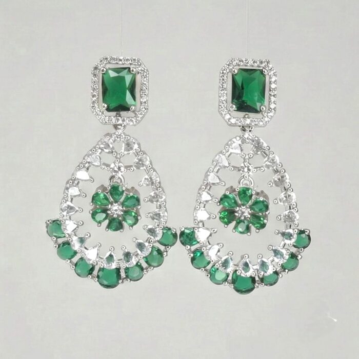 Sparkling clear stone accents | Silver-tone premium finish