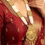 Wedding and festive necklace set with matching earrings