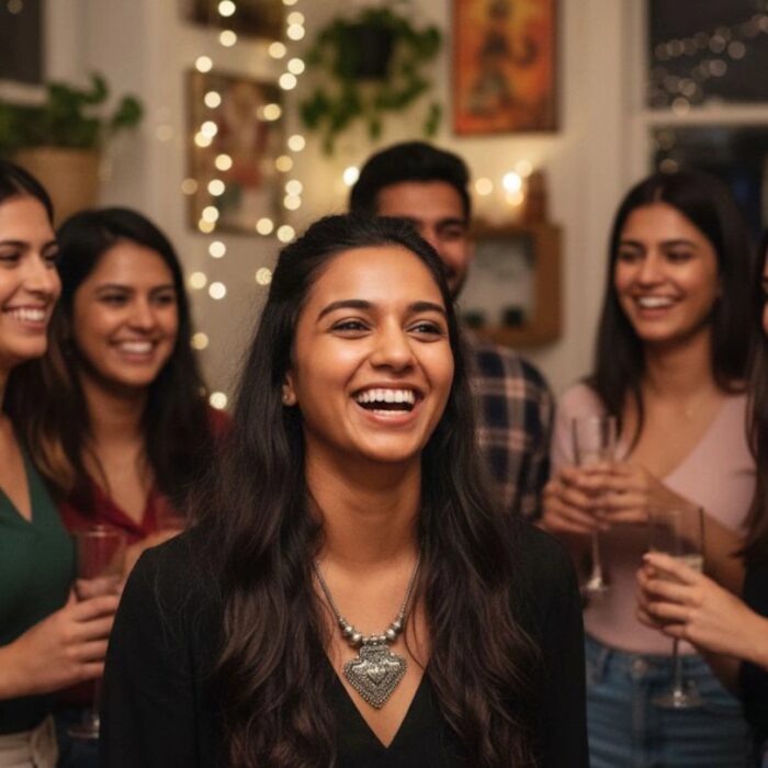 Oxidized Pendant chain necklace - Image 2