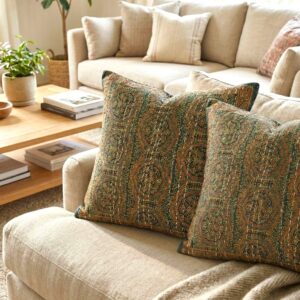 Handmade Kantha Work Cushion Cover Set of 2