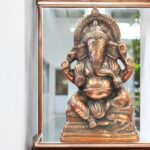 Metal Copper Ganesha Statue | 14.5 Inches