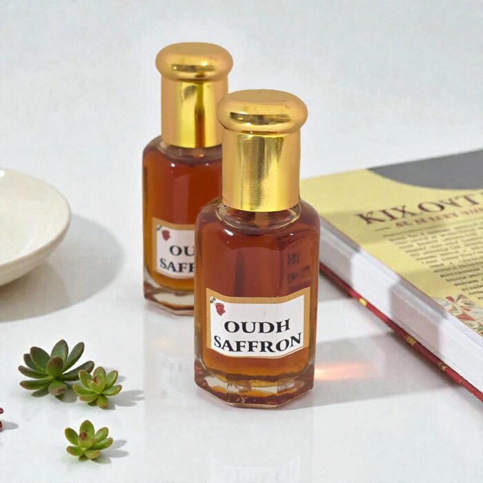 Oudh Saffron Attar Perfume Oil | Luxury Ittar perfume from India