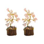 Natural Gemstone Crystal Tree - Rose Quartz - Pack of 2 - Image 3