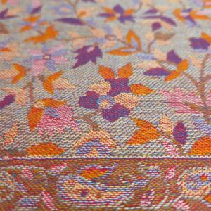 Kaani method Thread work in this faux pashmina stole