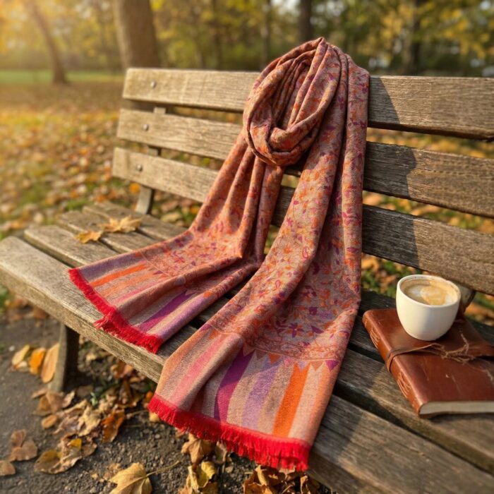 Stylish women’s stole for winter and evening wear