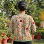 Elegant Phulkari embroidery jacket for women
