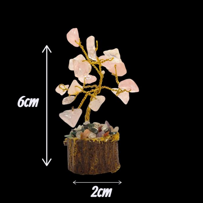 Natural Gemstone Crystal Tree - Rose Quartz - Pack of 2 - Image 4