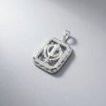 Sterling silver pendant - 925 pure silver Khanda pendant