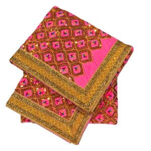 Premium velvet Rumala Sahib with broad embroidered border and premium velvet