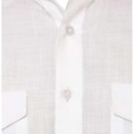 Close up of white Pathani salwar suit ethnic wear