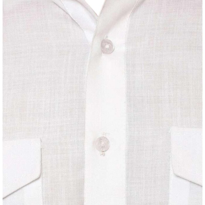 Close up of white Pathani salwar suit ethnic wear