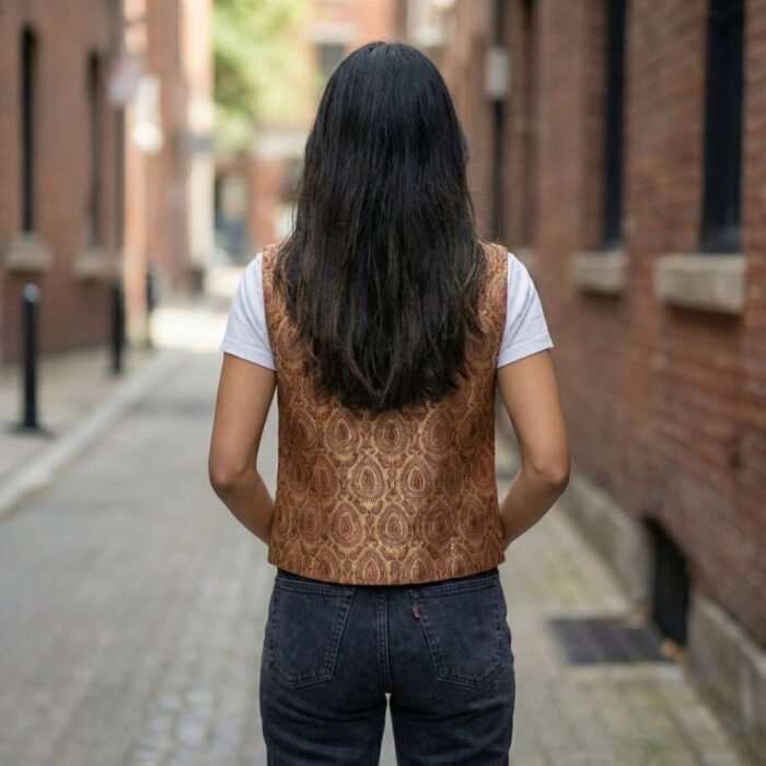 Back profile view of this Jacket for women