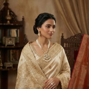 Kundan necklace set for weddings and festive wear