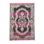 Pink Medallion Area Rug 72x54 Inches | Decorative carpet for Living Room - Image 3