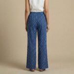 Back profile of comfortable rayon palazzo women's wear