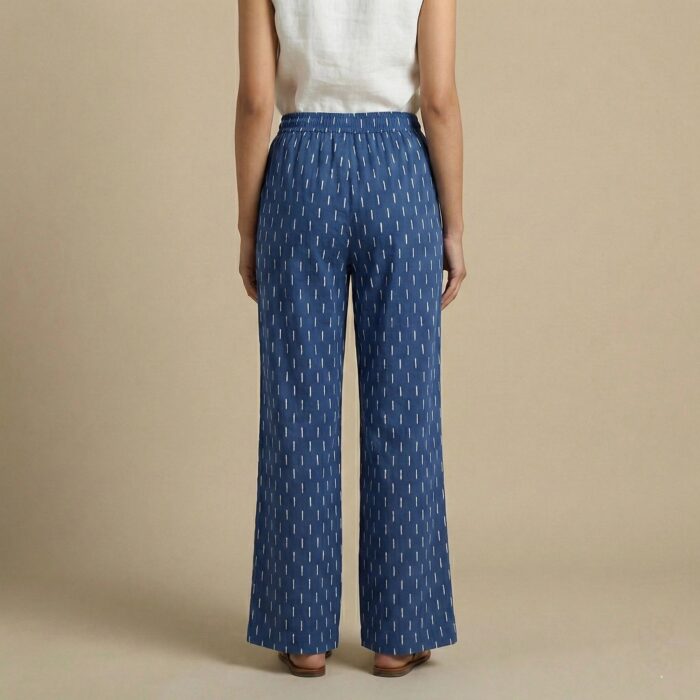 Back profile of comfortable rayon palazzo women's wear