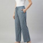 Lightweight rayon palazzo pants for women