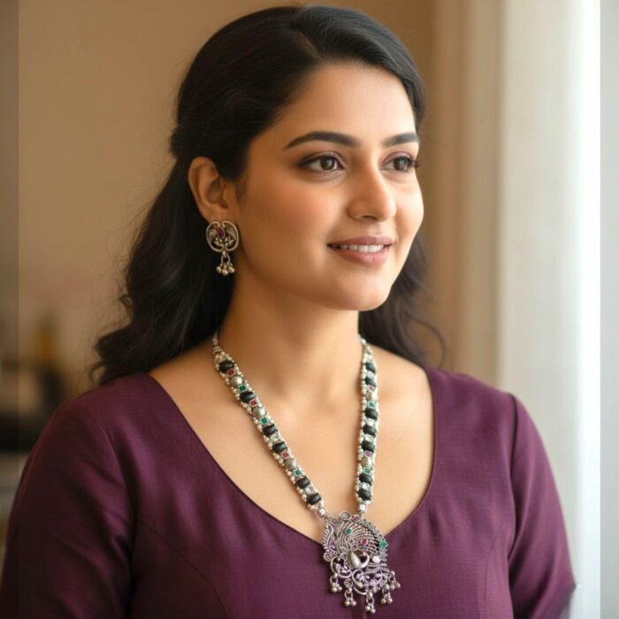 Silver antique Necklace Set - Image 2