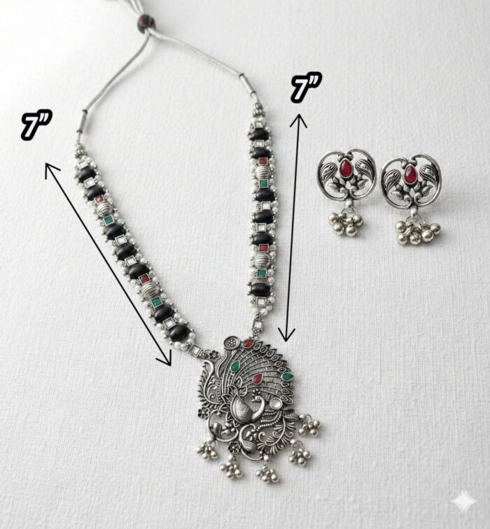 Silver antique Necklace Set - Image 4